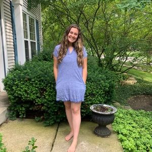 Altard State Blue T-Shirt dress